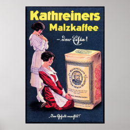 KATHREINERS MALZKAFFEE German Coffee Powder Drink Poster