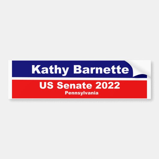 Kathy Barnette US Senate Pennsylvania 2022 Bumpersticker (Voorkant)