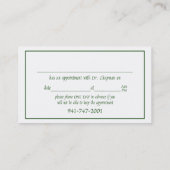 Kathy Card Visitekaartje (Achterkant)