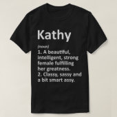 KATHY Definition Persoonlijke naam Funny Kerstmis T-shirt (Design voorkant)