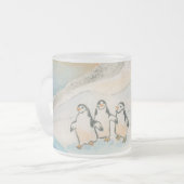 Kathy Faggella Penguin Stroll Matglas Koffiemok (Voorkant links)