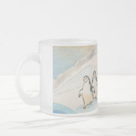 Kathy Faggella Penguin Stroll Matglas Koffiemok