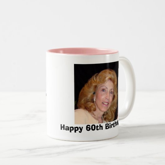 Kathy's 60ste verjaardag ExtravaganzaAtlant... Tweekleurige Koffiemok (Voorkant rechts)