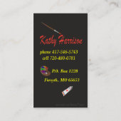 Kathy's biz kaart voor & achter visitekaartje (Achterkant)