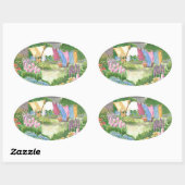 Kathy's was op Monhegan. Ovale Sticker (Vel)