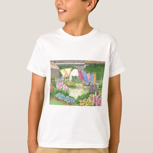 Kathy's wasgoed op de Monhegan Kinder teeshirt T-shirt (Voorkant)