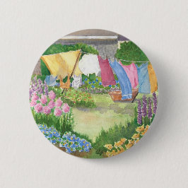 Kathy's wasgoed op Monhegan is Maine Round Button