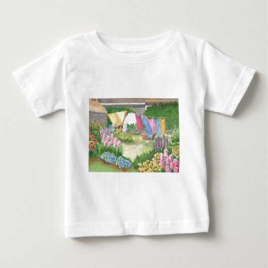 Kathy's wasgoed op Monhegan is me Baby Teeshirt (Voorkant)