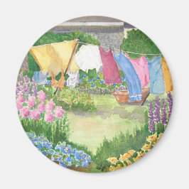 Kathy's wasgoed op Monhegan Island Maine Button Magneet