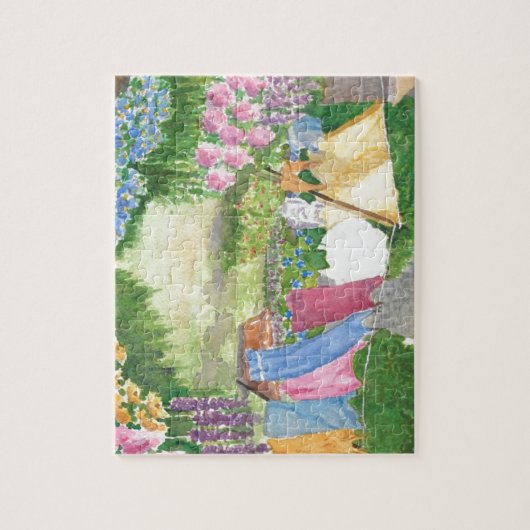 Kathy's wasgoed op Monhegan Island Maine Puzzle Legpuzzel (Verticaal)