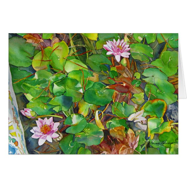 "Kathy's Waterlilies" (Voorkant Horizontaal)