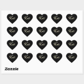 Kati white gold Handwriting Aufkleber Herz Hart Sticker (Vel)