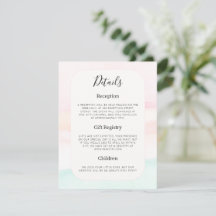 Katie - Aquarel Pastel Wedding Details