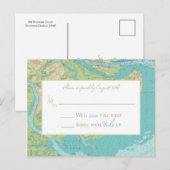 Katie & Brad's Wedding Reply Briefkaart (Voorkant / Achterkant)