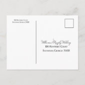 Katie & Brad's Wedding Reply Briefkaart (Achterkant)