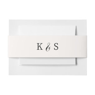 Katie Collectie Monogrammed Wedding Uitnodigingen Wikkel