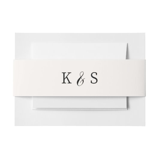Katie Collectie Monogrammed Wedding Uitnodigingen Wikkel (Voorkant Voorbeeld)