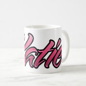 Katie faded pink Tasse Teetasse Kaffeetasse Koffiemok (Voorkant rechts)