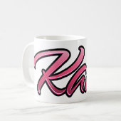 Katie faded pink Tasse Teetasse Kaffeetasse Koffiemok (Voorkant links)