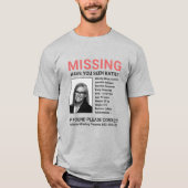 Katie Hobbs - Parodie T-shirt voor vermiste person (Voorkant)