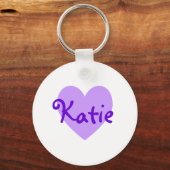 Katie in het Paars Sleutelhanger (Voorkant)