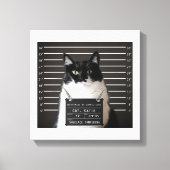 Katie is...BESCHULDIGDE Mok neergeschoten op doek Canvas Afdruk (Voorkant)