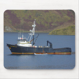 Katie K, Crab Boat in de Nederlandse haven, Alaska Muismat