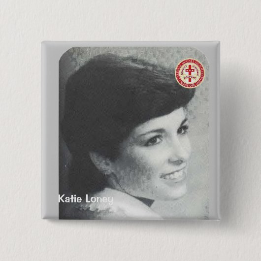Katie Loney Vierkante Button 5,1 Cm (Voorkant)