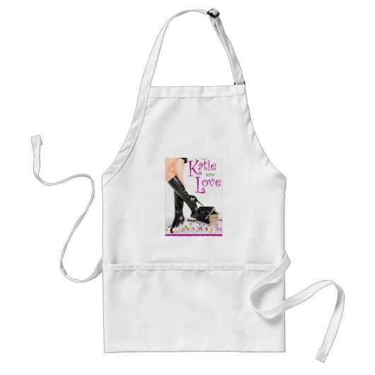 Katie met Love Apron Standaard Schort (Voorkant)