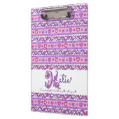 Katie naam betekent harten letter K klembord (Links)