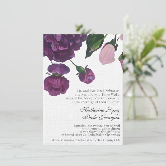 Katie & PJ Uitnodiging (Staand voorkant)