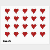 Katie. Rode hartwax zegel met naam Katie (Vel)