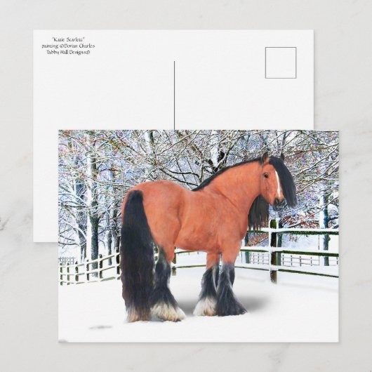 "Katie Scarlett" Briefkaart (Voorkant / Achterkant)