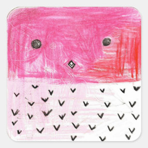 Katie: Vierkante Sticker