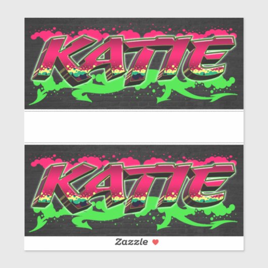 Katie Vorname Name Graffiti Aufkleber Sticker (Vel)