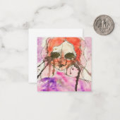 Katie's artwork #2 - Note Kaart Notitiekaartje (Voorkant / Achterkant in situ)