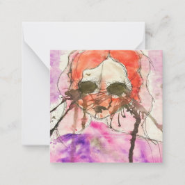 Katie's artwork #2 - Note Kaart Notitiekaartje