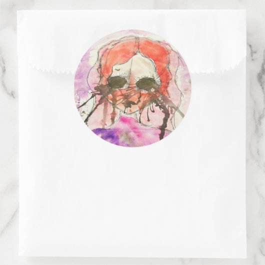 Katie's artwork #2 - Ronde Sticker (Tas)