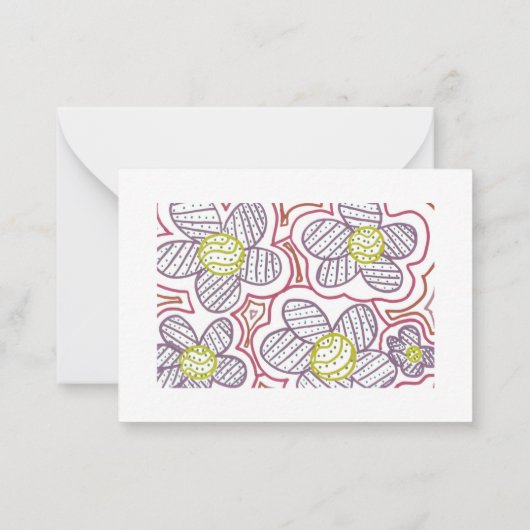 Katie's artwork #8 - Note Kaart Notitiekaartje (Achterkant)