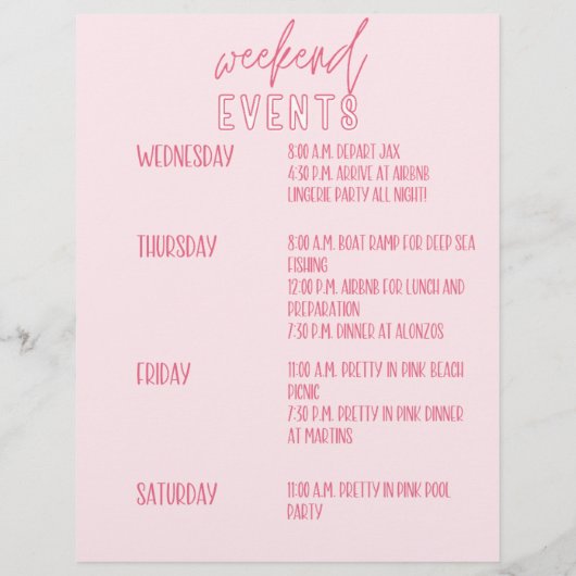 Katie's Bach Weekend Events (Achterkant)