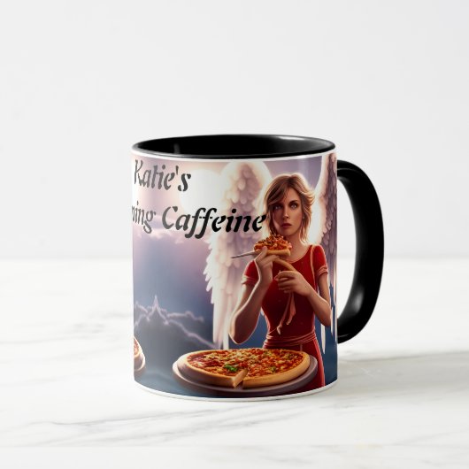 Katie's Morning Cafeïne Gepersonaliseerde Mok (Voorkant rechts)