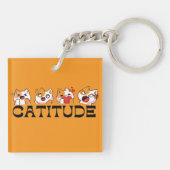 Katitude Herinneringen – Meow Stemming Sleutelhang Sleutelhanger (Achterkant)