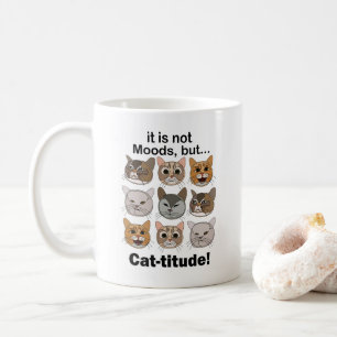 Katitude Kat Humeur Kat Liefhebbers Koffiemok