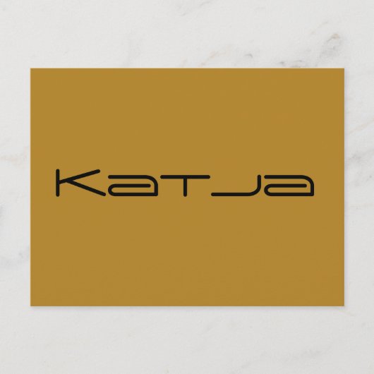 Katja - Orphan Black karakter in geometrische lett Briefkaart (Voorkant)