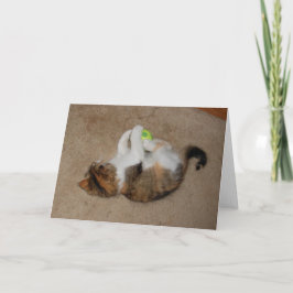 Katje bij Spel met de Bal van het Tennis Kaart