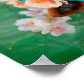 katje Frida met bloemen Poster (Hoek)