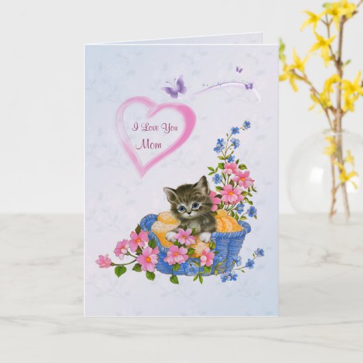 Katje, hart - de Kaart van het Moederdag (Gele Bloem)