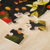 katje in de bloeiende tuinlijke Waterverf Legpuzzel (Zijkant)