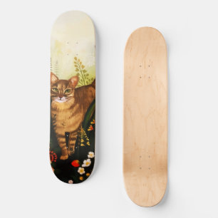katje in de bloeiende tuinlijke Waterverf Persoonlijk Skateboard