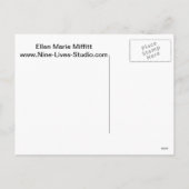 Katje in de Verscheurde Huidige Doos van Kerstmis Feestdagenkaart (Achterkant)